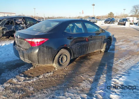 2014 Toyota Corolla L z USA, uszkodzony, nr VIN 2T1BURHE4EC159506